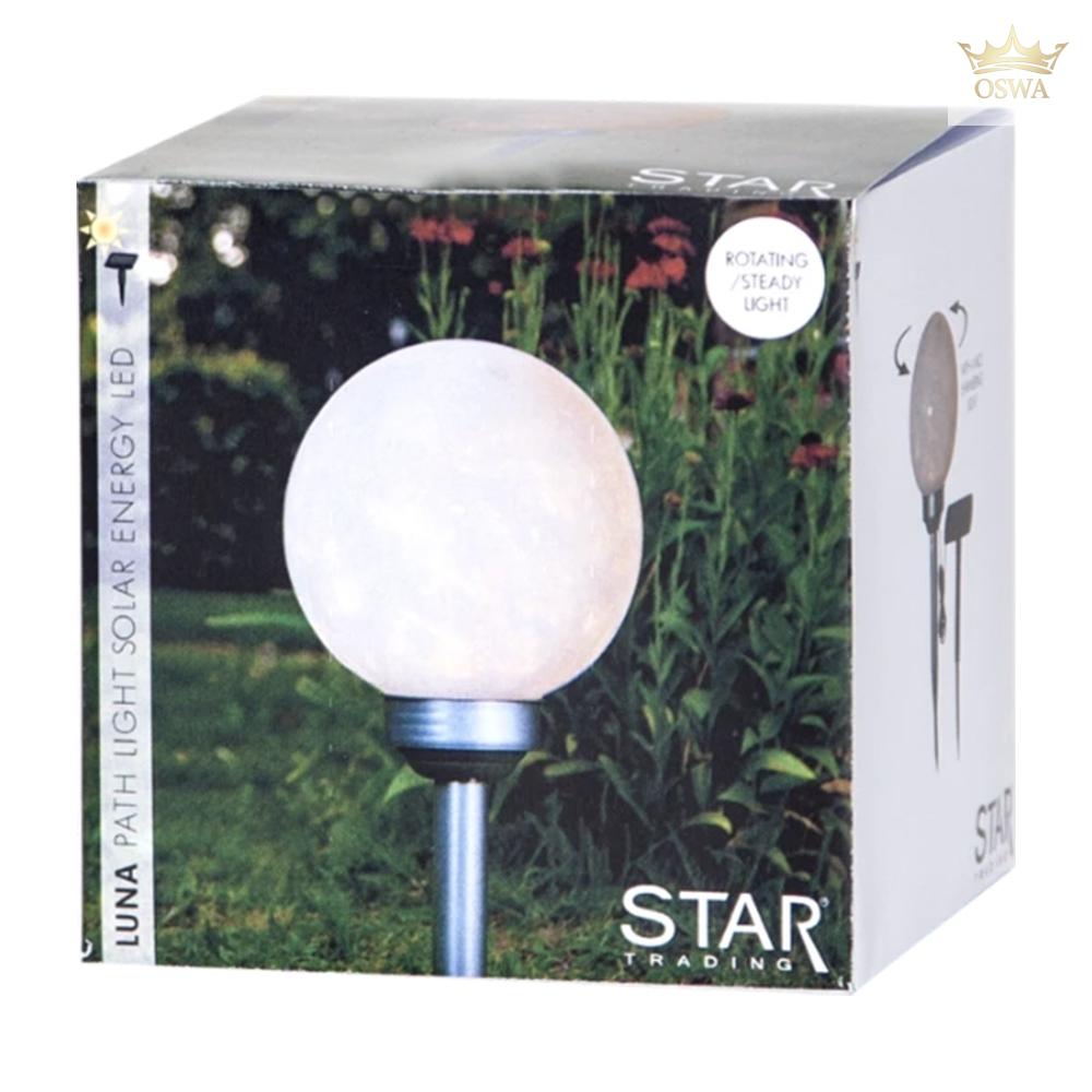 Lauko LED sodo lempa „Luna“ su saulės baterija (37 cm) - Image 3