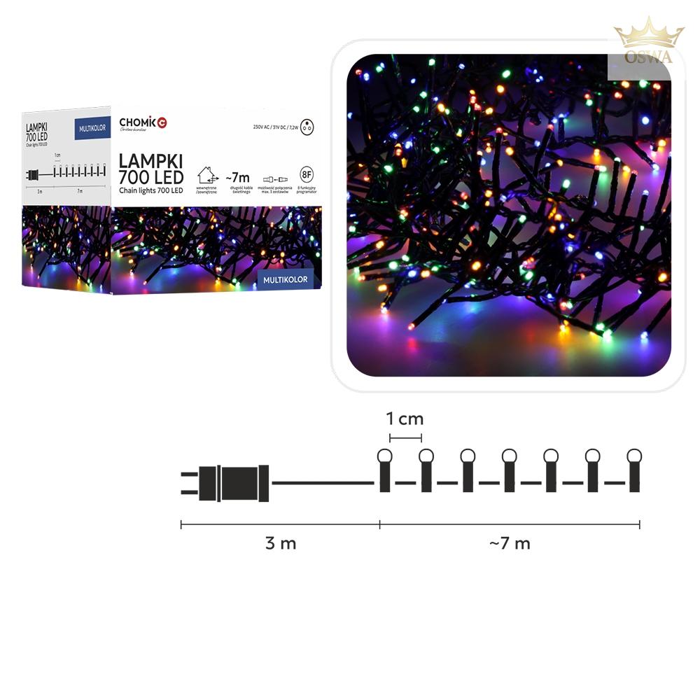 LED girlianda 700 LED, 7 m, multikolor - Image 2