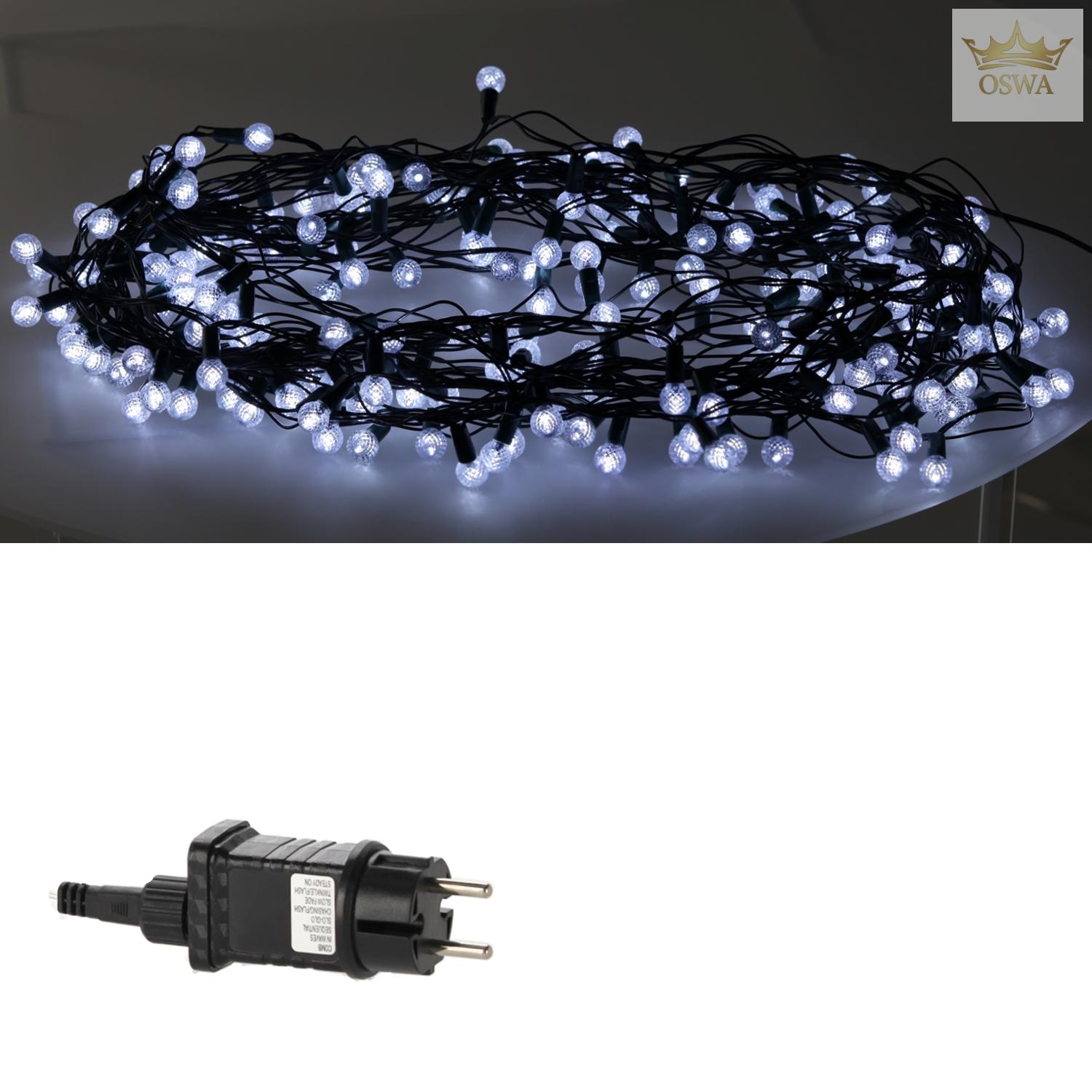 LED girlianda „Cherry Ball“ 200 LED, šaltai balta, 16 m - Image 3