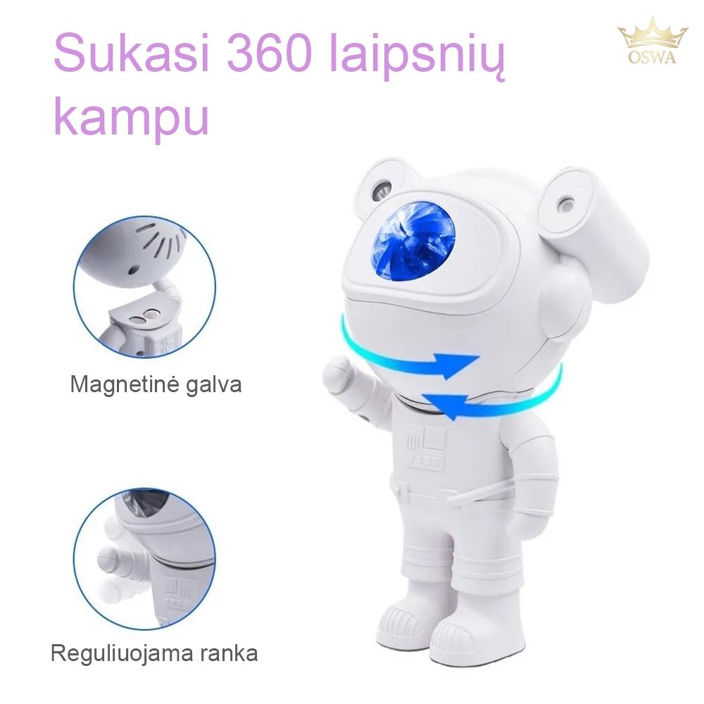 LED Projektorius su kolonėle ASTRONAUTAS - Image 3