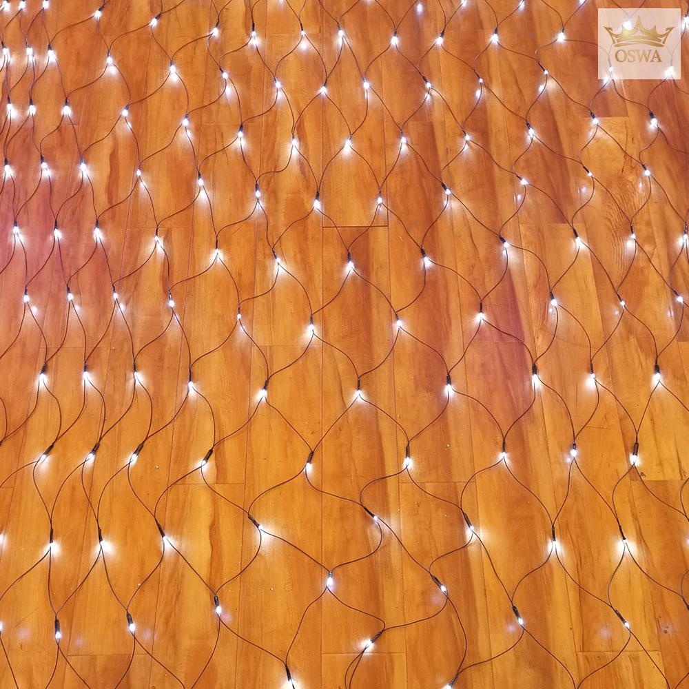 LED švieselių užuolaida–tinklas 320 LED, 3x2 m, šaltai balta - Image 3