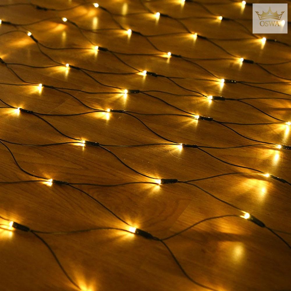 LED švieselių užuolaida–tinklas 320 LED, 3x2 m, šiltai balta - Image 3