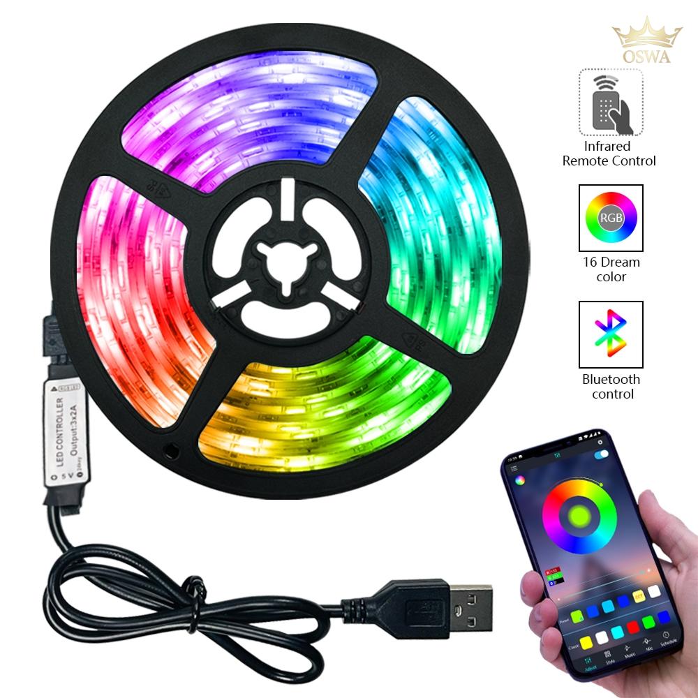 LED RGB USB juosta, 5 metrai - Image 3