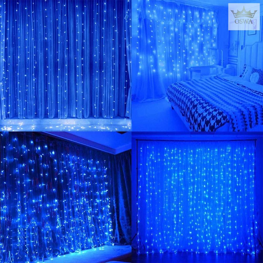 LED USB Užuolaida - Girlianda, mėlyna - Image 3
