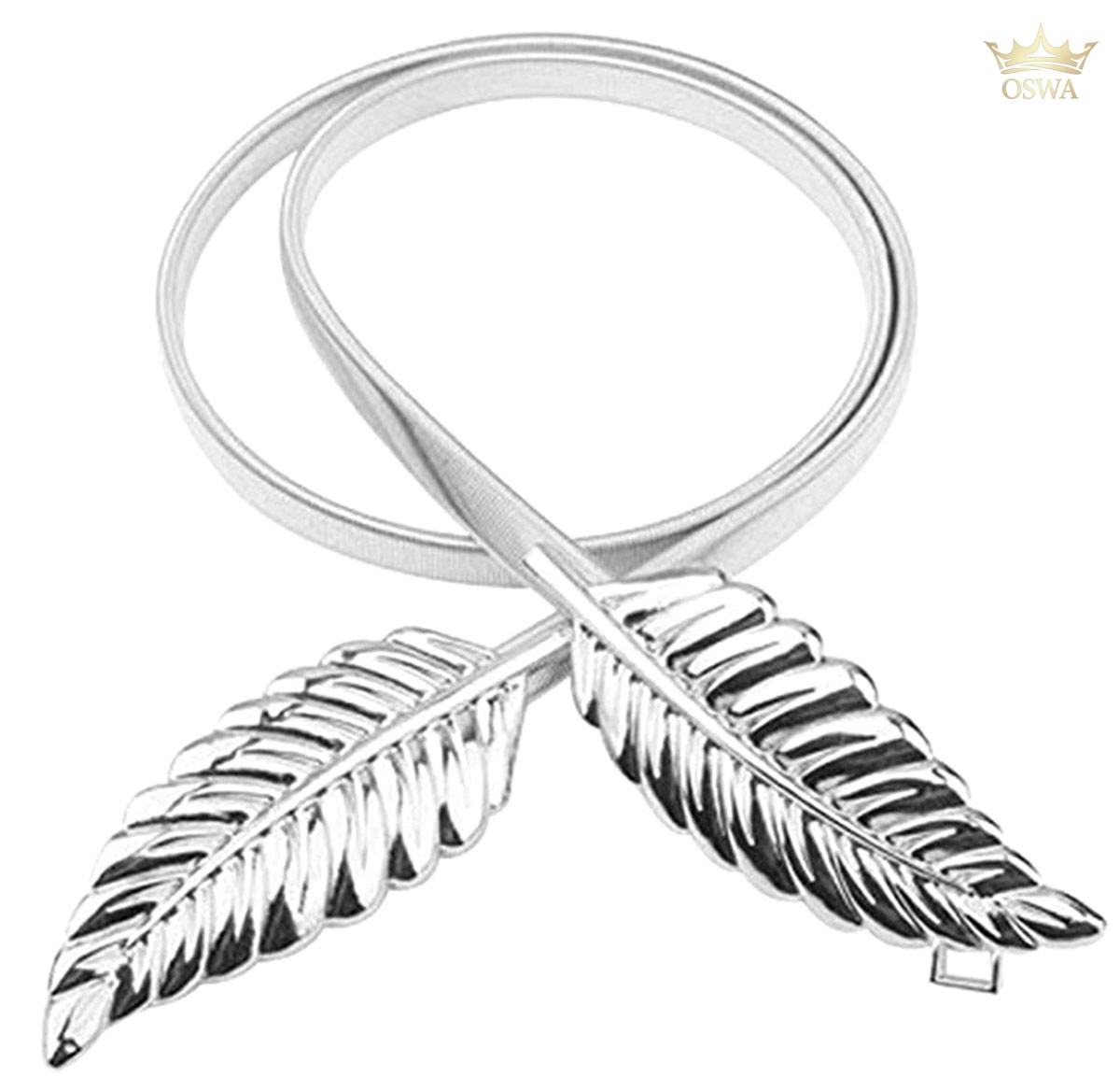 Metalinis dirželis su lapo formos sagtimi - Image 3