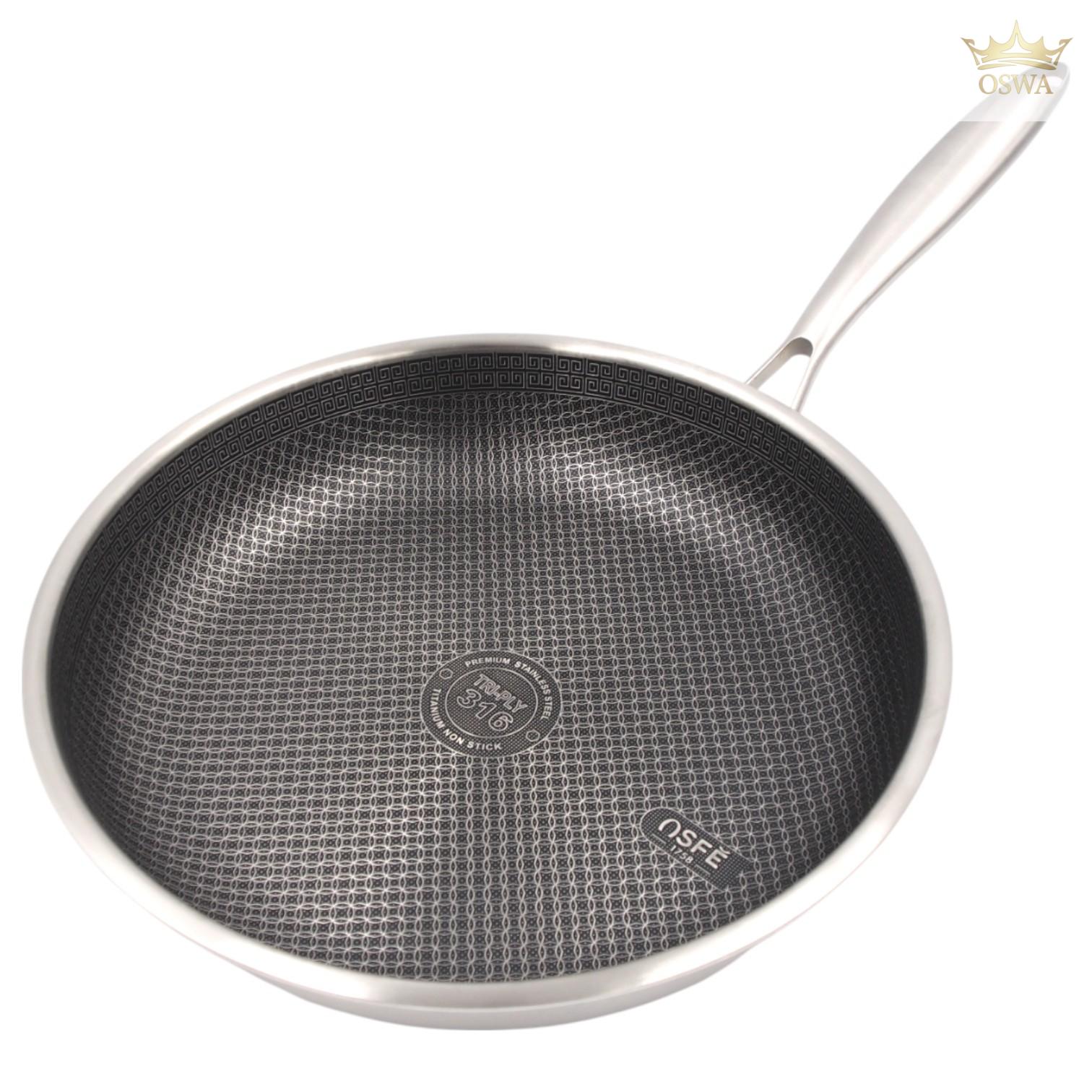 Nerūdijančio plieno keptuvė OSFE 316, 28 cm - Image 3