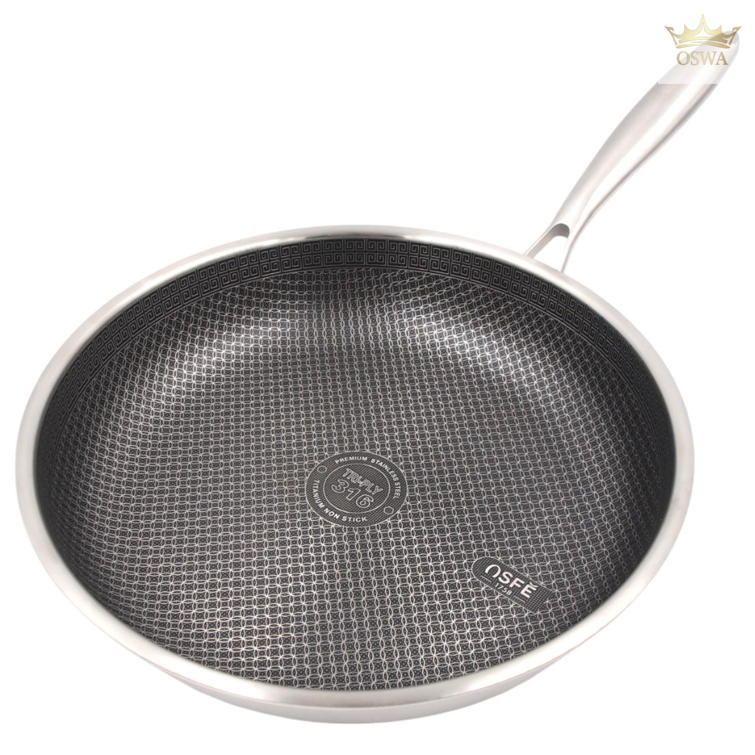 Nerūdijančio plieno keptuvė OSFE 316, 30 cm - Image 3