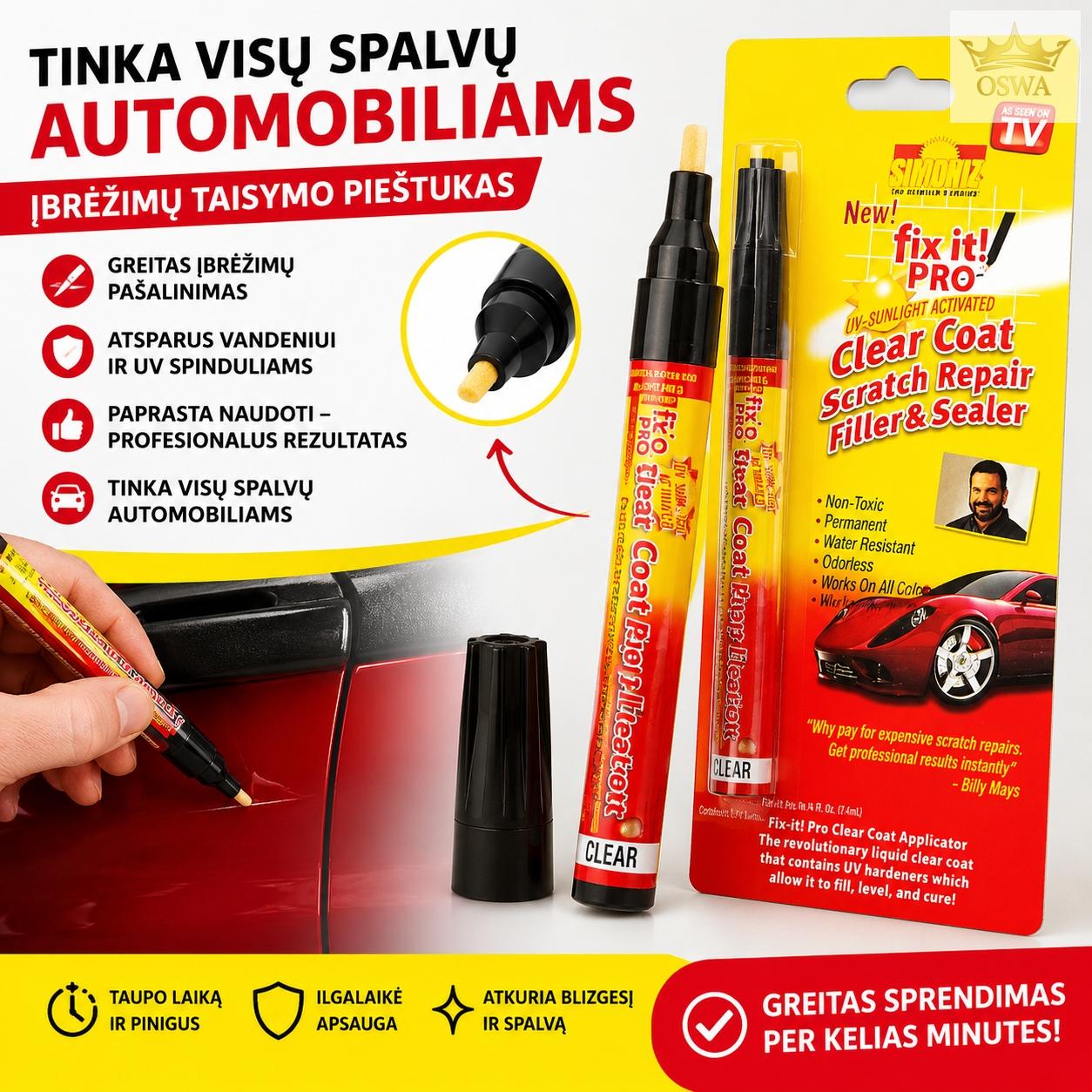 Markeris įbrėžimų šalinimui automobiliui - Image 4