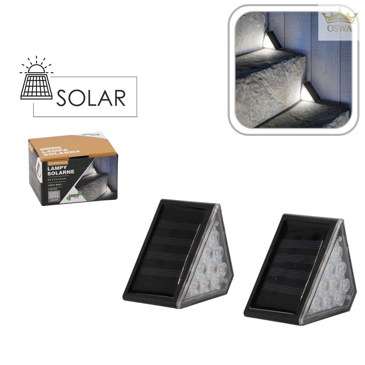 SAULĖS ENERGIJA MAITINAMOS LAIPTŲ LEMPOS LED (2 VNT.) - Image 2