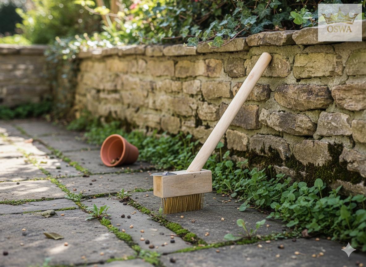 Šepetys piktžolėms ir trinkelių siūlėms valyti, 28 cm - Image 3