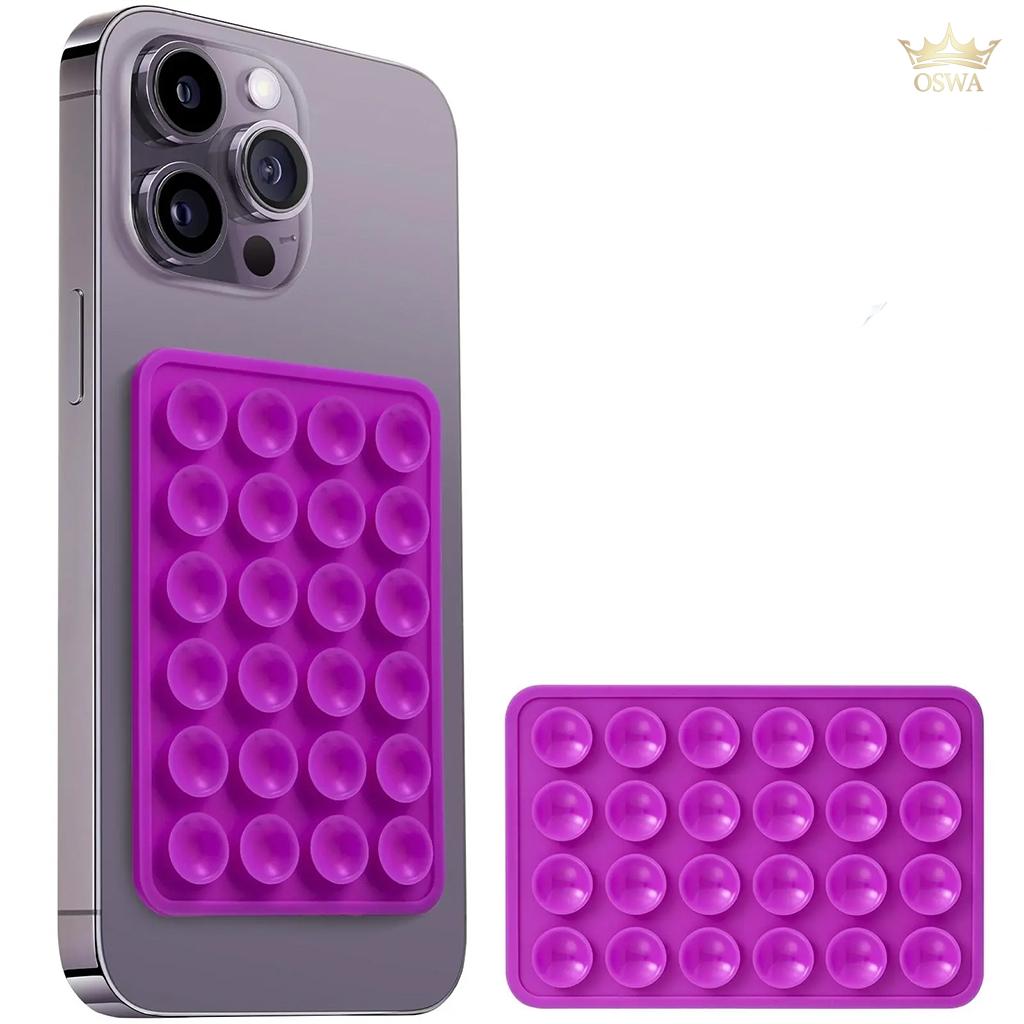Silikoninė lipni plokštelė telefonui VIOLETINĖ - Image 2