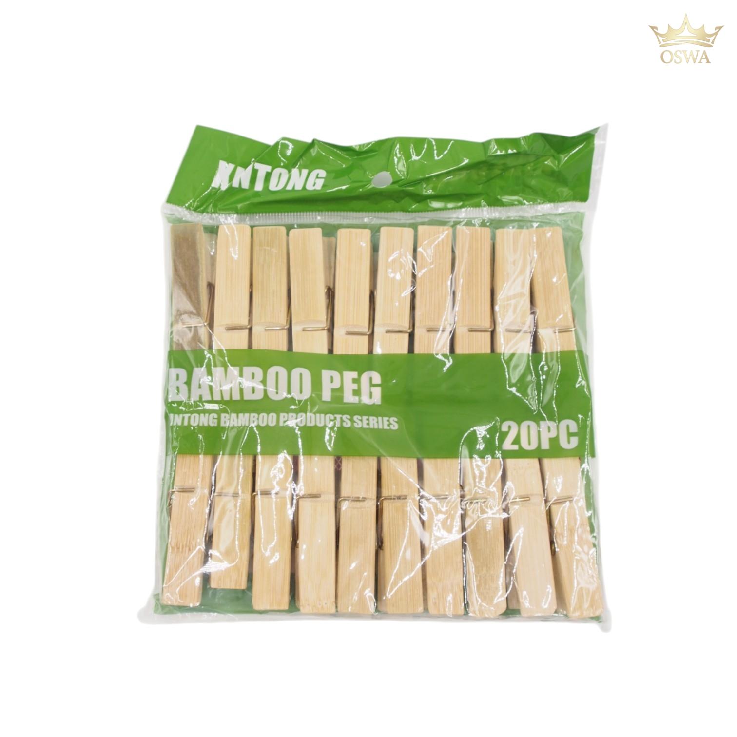 Skalbinių segtukai "Bamboo" - Image 3