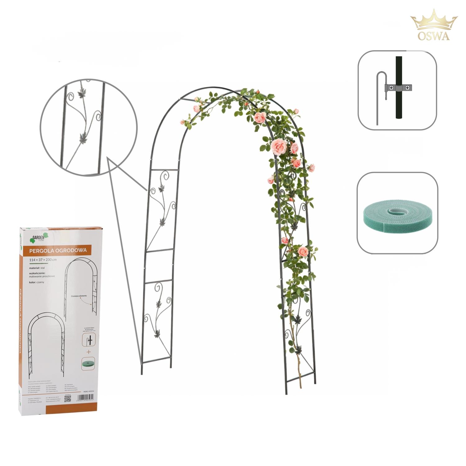 Sodo pergola su dekoracijomis 114 × 37 × 230 cm - Image 2