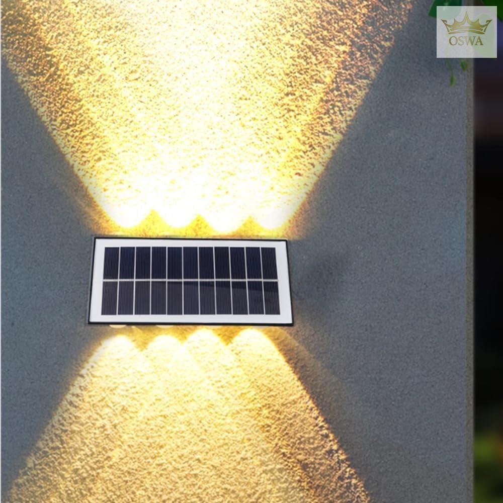 Šoninis LED šviestuvas su saulės panele - Image 3