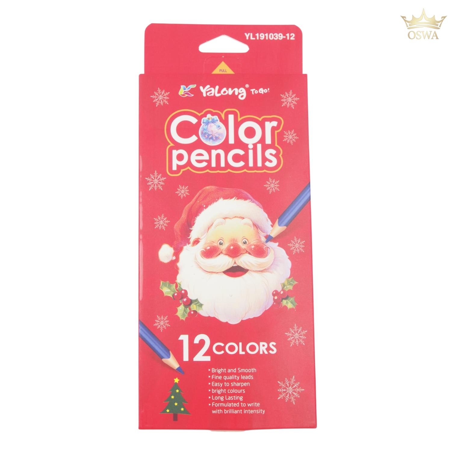 Spalvoti pieštukai Yalong 12 vnt. - Image 3