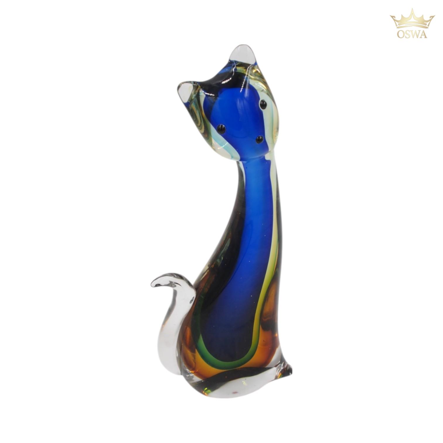 Stiklinė skulptūrėlė – katinas, 11×26 cm - Image 2