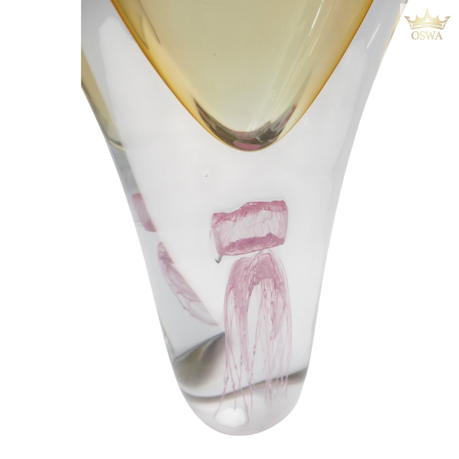 Stiklo skulptūra-vaza 18×8.5×31 cm - Image 3