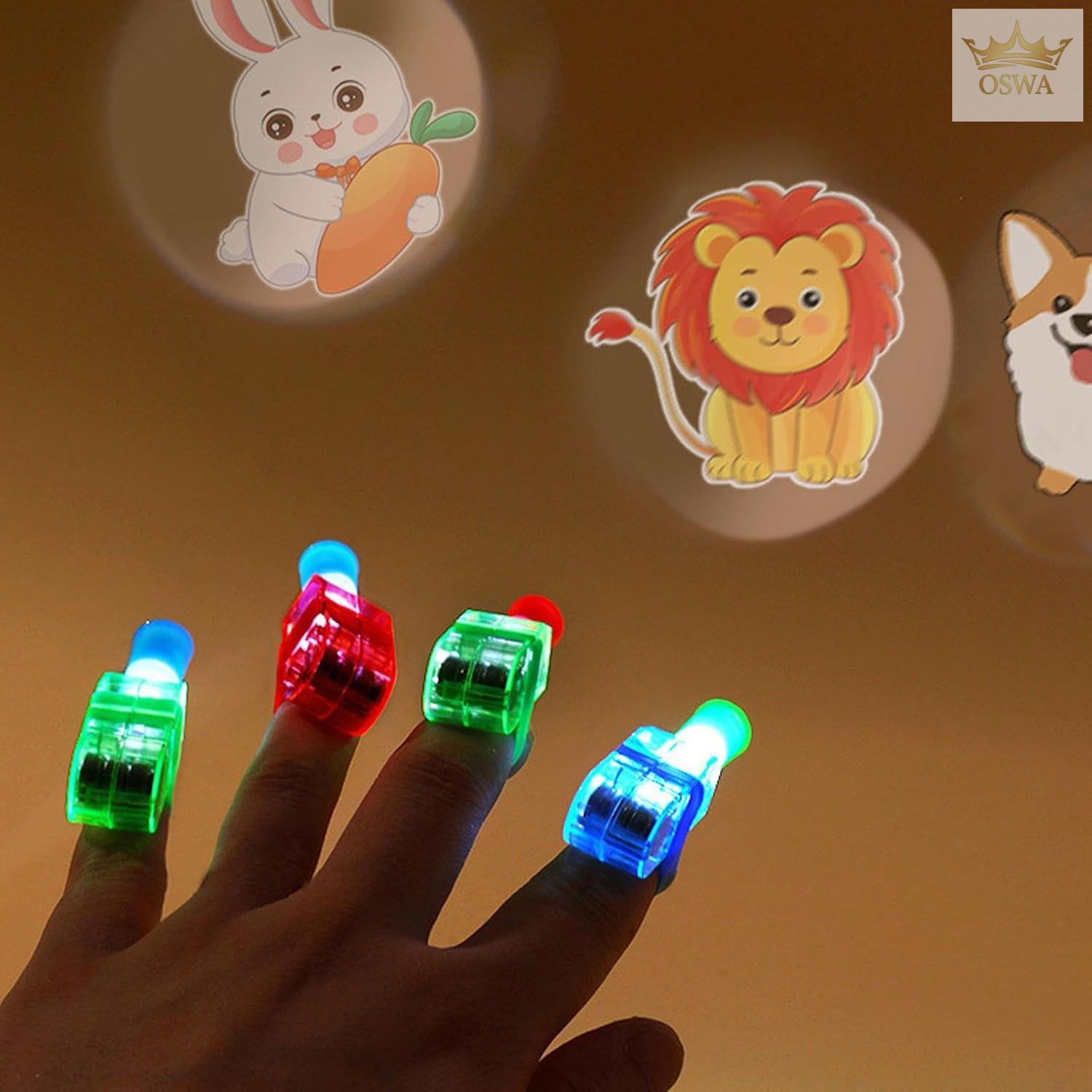 Šviečiantys LED pirštų žaislai vaikams – 10 vnt. rinkinys - Image 3