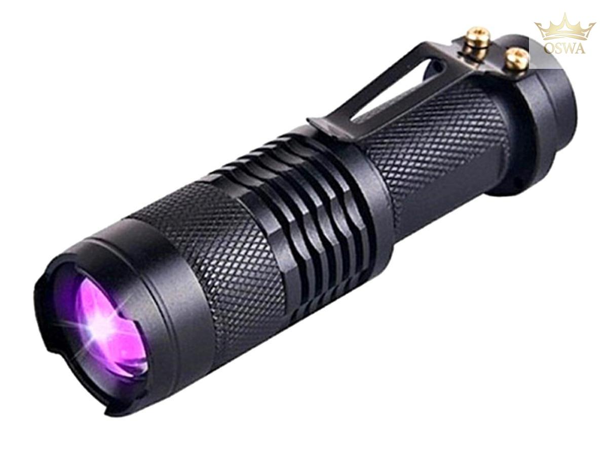 Taktinis žibintuvėlis su stipriu UV diodu - Image 2