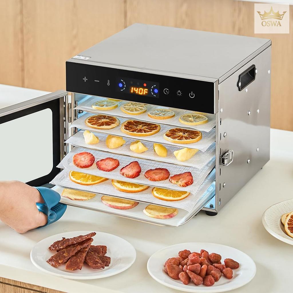 Vaisių ir maisto džiovyklė 400 W, 6 padėklų, nerūdijančio plieno - Image 3