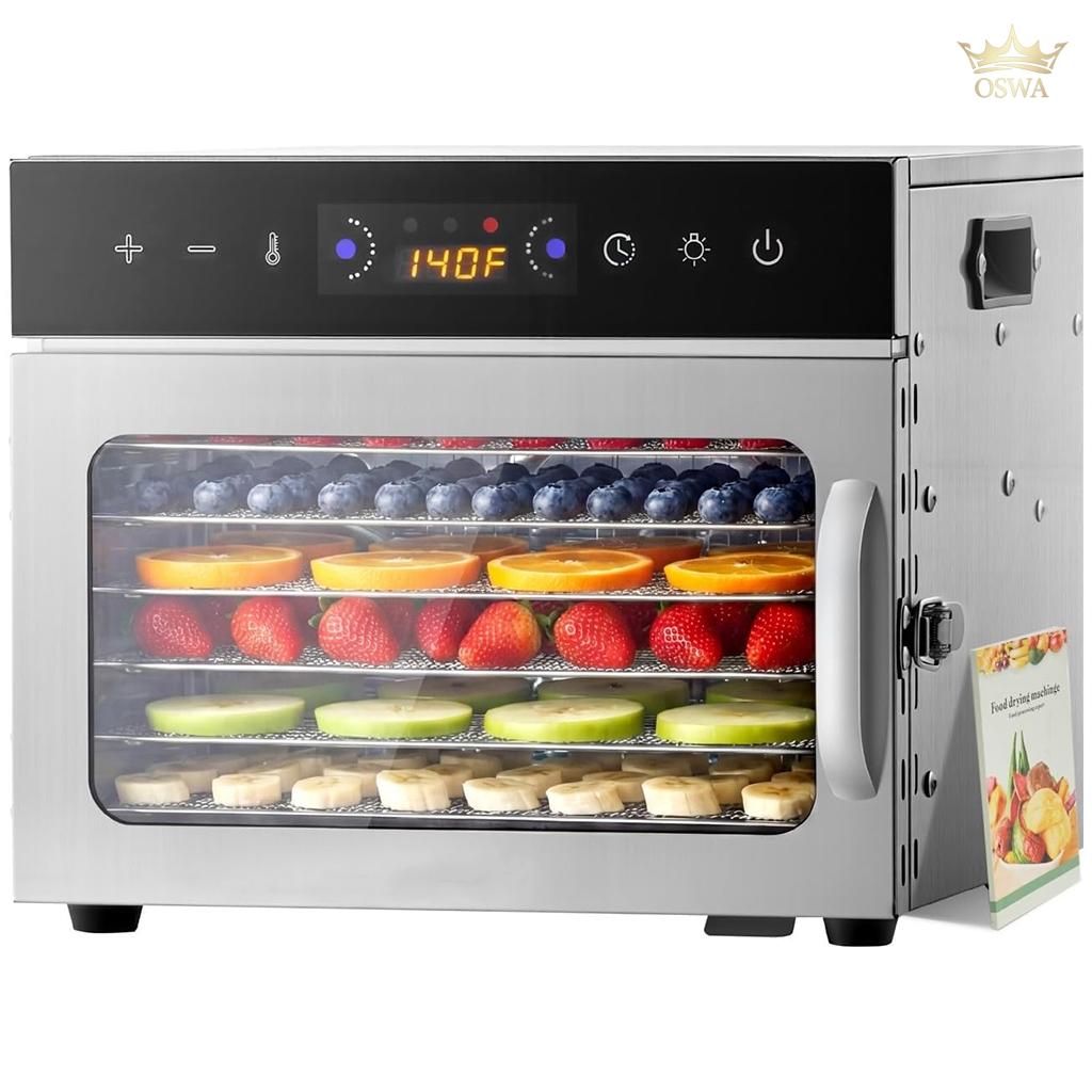 Vaisių ir maisto džiovyklė 400 W, 6 padėklų, nerūdijančio plieno - Image 2